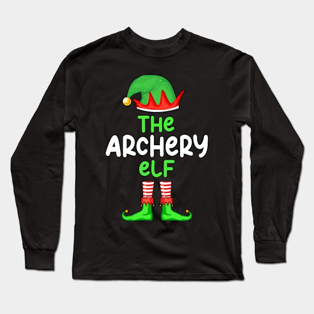 The Archery Elf Christmas Family Matching Long Sleeve T-Shirt by snnt